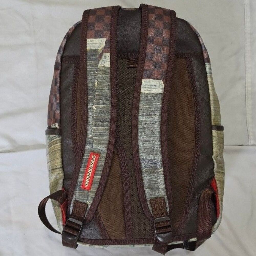 Sprayground Backpack Checker Money Stack Limited Edition Backpack - Picture 7 of 12